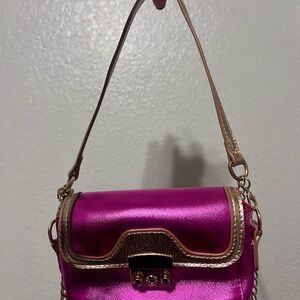 Pink and Gold Women's Bag